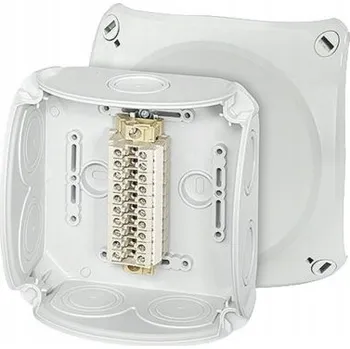 Elektroinstalační krabice Odbočná krabice 130x130x77 10x4mm2 CU/AL IP66 šedá RK 0610 T 62000175