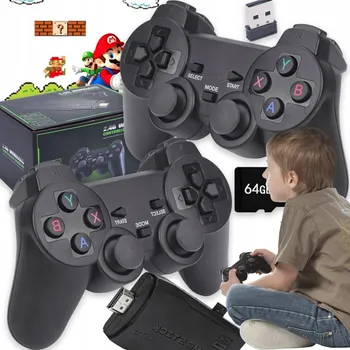 Herní zařízení RETRO HERNÍ KONZOLE K TELEVIZI S VÍCE NEŽ 20 000 HRY + DVA OVLADAČE PŘENOSNÁ HDMI TV