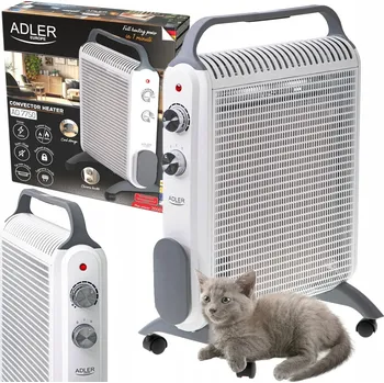 Přímotop Olejový radiátor ADLER 200 W bílý