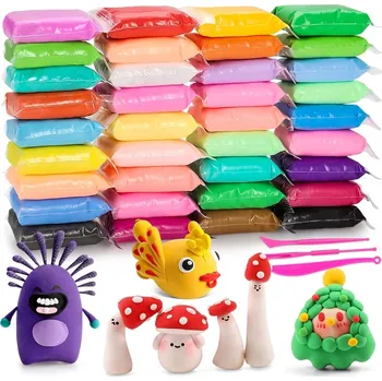 Modelovací hmota MAGICKÁ PĚNOVÁ PLASTELÍNA 50 barev modelovací hmota plastelína sada pro děti