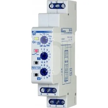 Relé Multifunkční časové relé 230V AC 0,1s-10 dní REV-120