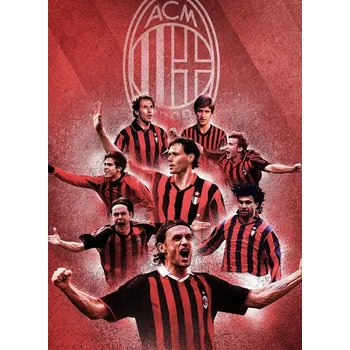 PUZZLE AC Milán Rossoneri Legendy Klubu + JMÉNO Krabička 120 dílků
