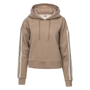 Dámské oblečení Dámská Mikina GUESS MURIEL HOODIE SWEATSHIRT V5BQ14KCX52-H11G – Hnědá XS