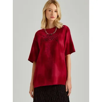 Dámské tričko Tričko s potiskem - XS - House - kaštanové - 485CW-83X