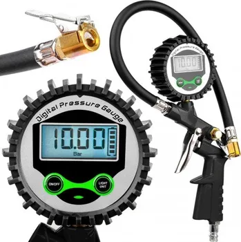 Ofukovací pistole Pistole na huštění pneumatik digitální manometr 18bar FT9906