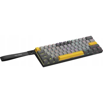 Klávesnice AJAZZ 60% Herní Mechanická Klávesnice s Kabelem, Kompaktní NK61, Červené Spínače