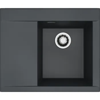 Granitový dřez Alveus PURE-G 50 P černý A90 + QC sifon_algranit + 5 % sleva v košíku s kódem SLEVA5