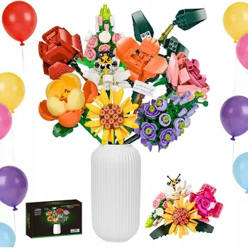 ostatní stavebnice STAVEBNICE KVĚTINOVÁ KYTICE STAVEBNICE KVĚTINY SKVĚLÝ DÁREK PRO DĚTI