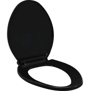 WC sedátko Sedátko na WC vidaXL černé, polypropylen