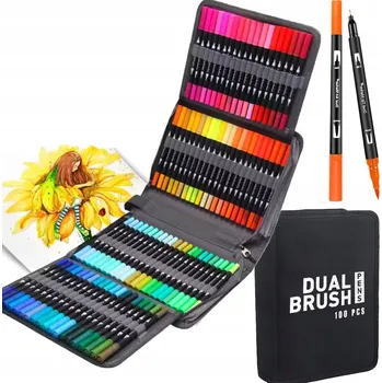 Fixy Fixy Popisovače Oboustranné Omyvatelné 100 barev S Pouzdro