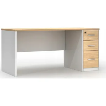 Psací stůl Obdélníkový psací stůl Angel 160 x 70 x 75 cm bílý