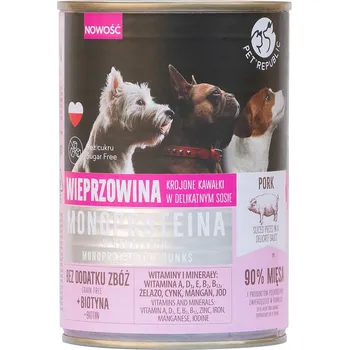Krmivo pro psa Pet Republic MONO PROTEIN vlhké krmivo pro psy, monoproteinové, vepřové, 400g