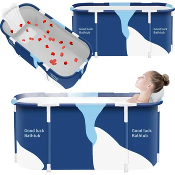 Vana Volně stojící vana DexXer Skládací pro otužování, boční odtok, 112 x 51 cm