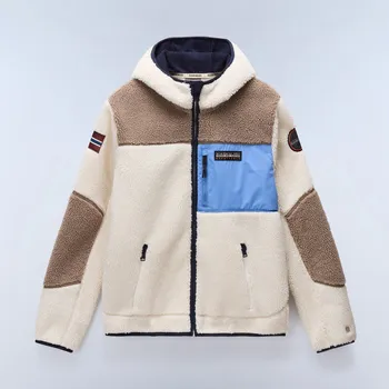 Pánská mikina Pánská Fleecová mikina NAPAPIJRI YUPIK FZH 3 NP0A4GNSMQZ1 – Béžová M