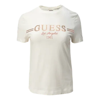 Dámské tričko Dámské Tričko s krátkým rukávem GUESS BIBIA SS T-SHIRT V5BI15KA260-G1O6 – Béžová S