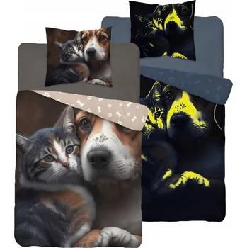 Povlečení Sada povlečení Detexpol 140 x 200 cm béžová