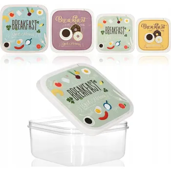 Dóza na potraviny Sada dóz na potraviny, 4 kusy - svačinový box, bez BPA