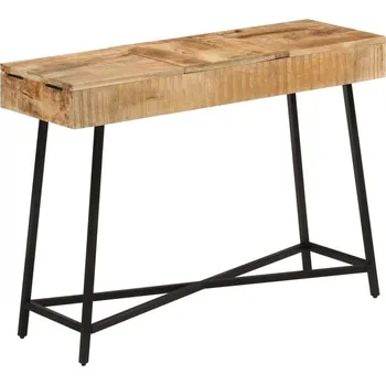 Toaletní stolek vidaXL Toaletní stolek 105x35x75 cm masivní hrubý mangovník a železo