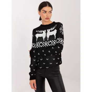 Dámský svetr ITALY MODA MI-SW-19128.34-black černá one size