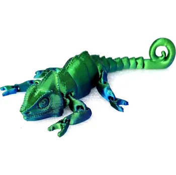 3D tisk leguán duhový 15 cm