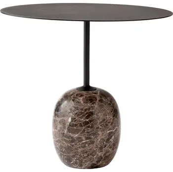 Konferenční stolek Oválný odkládací stolek Lato LN9 "Warm Black / Emperador Marble" &Tradition