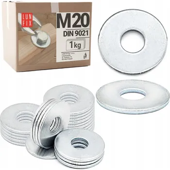 podložka ZVĚTŠENÁ PODLOŽKA POZINK DIN 9021 M20 - 1 kg.