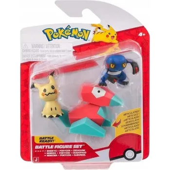 Figurka Pokémon - Sada 3 figurek: Glibunkel, Mimigma, Porygon - PKW4091