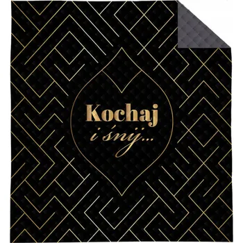 Přehoz na lůžko Přehoz na postel Detexpol polyester 220 cm x 200 cm šedý