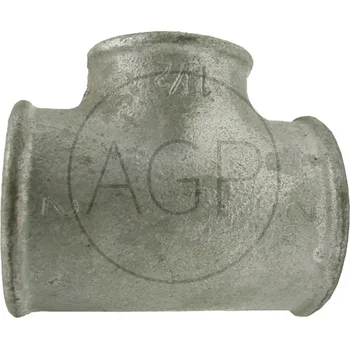 Fitinka T-kus na vodní instalace, s průměrem A 1 1/2", B 1", C 1 1/2"