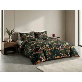 Povlečení Mikroplyšové povlečení MYSTIC GARDEN tmavě zelené Rozměr povlečení: 70 x 90 cm | 140 x 200 cm