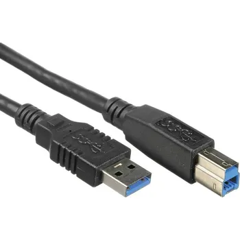 Datový kabel OEM Kabel PremiumCord USB 3.0 A-B pro tiskárny 5m, černý KU3AB5BK