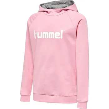 Pánské oblečení Mikina s kapucí Hummel GO KIDS COTTON LOGO HOODIE 203512-3257 Velikost XL (165-176 cm)