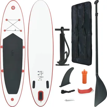 Paddleboard vidaXL Stand Up Paddleboard SUP nafukovací červenobílý