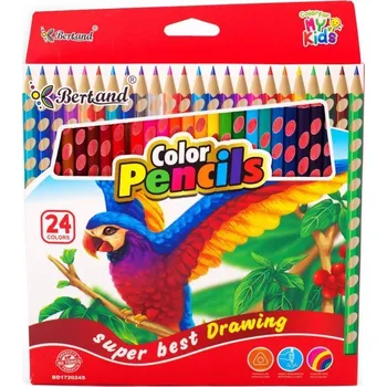 Kresba Školní pastelky trojhranné 24ks Varianta: Modré