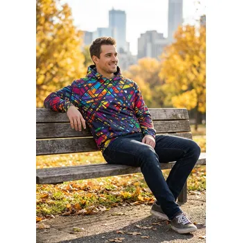 Dámská mikina UTOPY Pánská Dámská sportovní mikina Mixture fullprint Velikost: XS