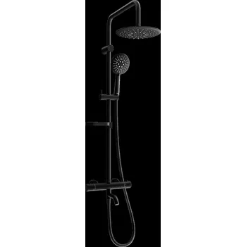 Vodovodní baterie Mexen sprchový set KX67 s termostatickou baterií, černá, 779006791-70