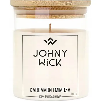 Svíčka Sójová vonná svíčka Kardamom a mimóza Johny Wick 1 ks