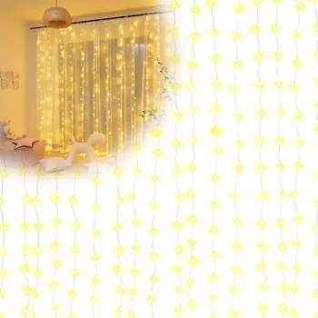 Vánoční dekorace SVĚTELNÝ ZÁVĚS LED 3x3 m, 300 LED diod, Vánoční Girlanda na Okno