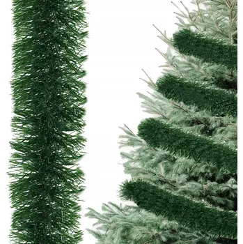 Vánoční dekorace Vánoční řetěz zelený OZDOBY VÁNOČNÍ jehličí umělé 2m na STROMEČEK