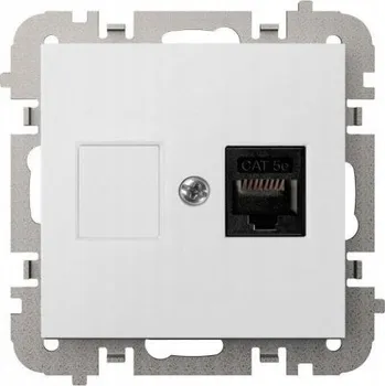 Elektrická zásuvka SANTRA Zásuvka 1x počítačová RJ45 bez rámečku, bílá 4148-10