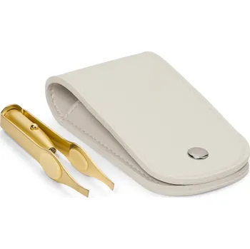 Péče o řasy a obočí 717913 - Tchibo - Sada LED pinzety - barva: bílá