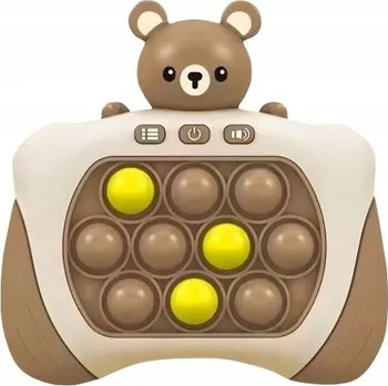 POP IT POP IT ELEKTRONICKÁ HRA PRO BYSTRÉ PRSTY SENSORICKÁ POPIT MEDVÍDEK ANTISTRESOVÝ