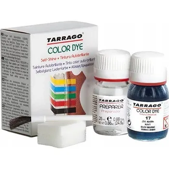 Přípravek pro údržbu obuvi Barva na pokožku Tarrago Color Dye Lak na kůži Preparer Bílý 25 ml