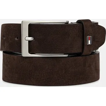 Opasek Semišový pásek Tommy Hilfiger AM0AM13754 hnědá 89X, vel. 110