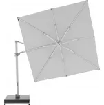 Knirps KNIRPS 320 x 320 cm - luxusní výkyvný zahradní slunečník s boční tyčí : Barva slunečníku - Světle šedá