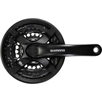 Klika na kolo SHIMANO Kliky TY501 170 mm 42/34/24 z. 6/7/8-k. černé s krytem