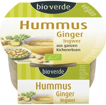 Omáčka BioVerde Hummus zázvor 150 g bio BIO VEGAN BEZLEPEK Množství: 1 ks