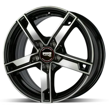 Disk Alu disk MAM W4 Black 7,5x18 5x100 ET35 černý leštěný