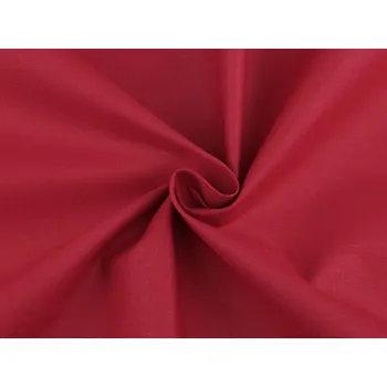 Bavlněná látka / plátno jednobarevná METRÁŽ - 24 (28) červená tmavá