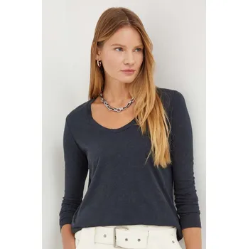 Tričko s dlouhým rukávem American Vintage JAC49 námořnická modř 59X, vel. M